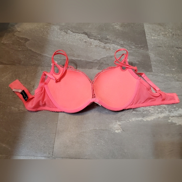 Victoria's Secret Sexy Little Things...bra. Lace. Push Up. Neon pink. Size 34D. - Picture 8 of 8